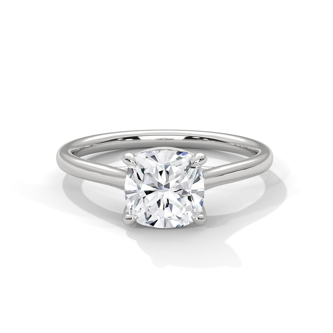 Timeless Elegance 2 CT Cushion-Cut Diamond Solitaire Ring | F-VS1