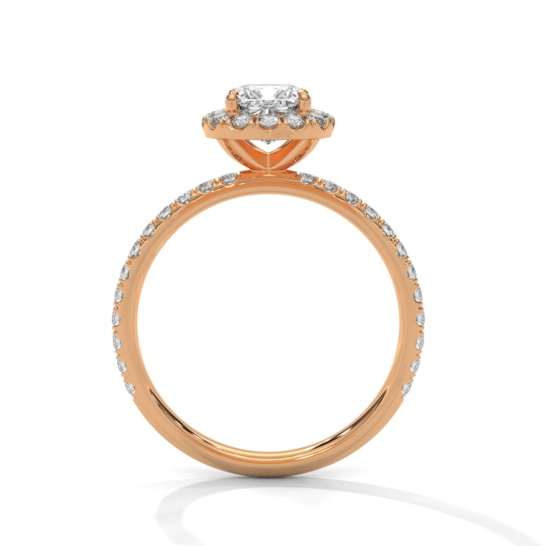 Regalia 2.41 CTW Cushion Cut Diamond Halo Engagement Ring | E-VS
