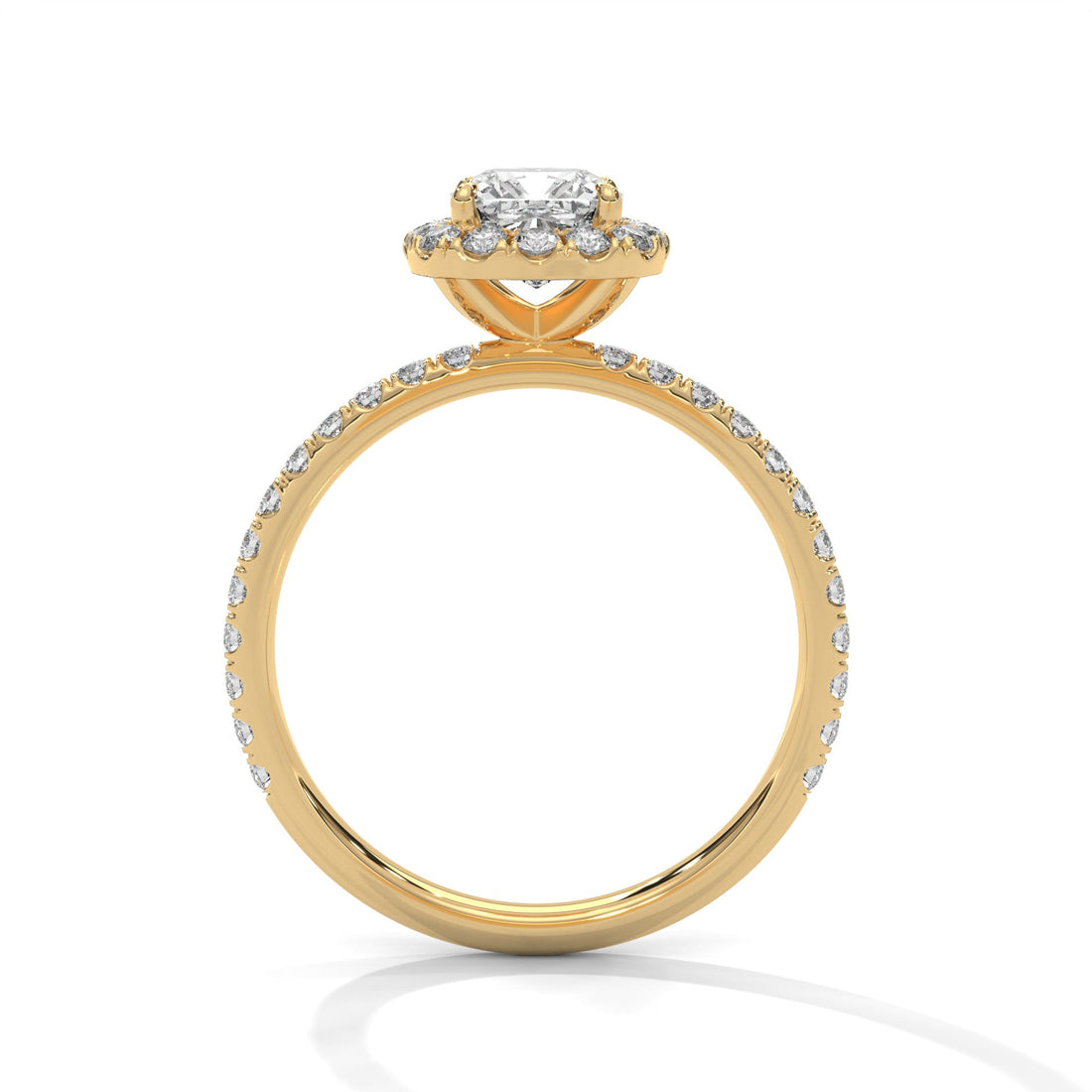 Regalia 2.41 CTW Cushion Cut Diamond Halo Engagement Ring | E-VS