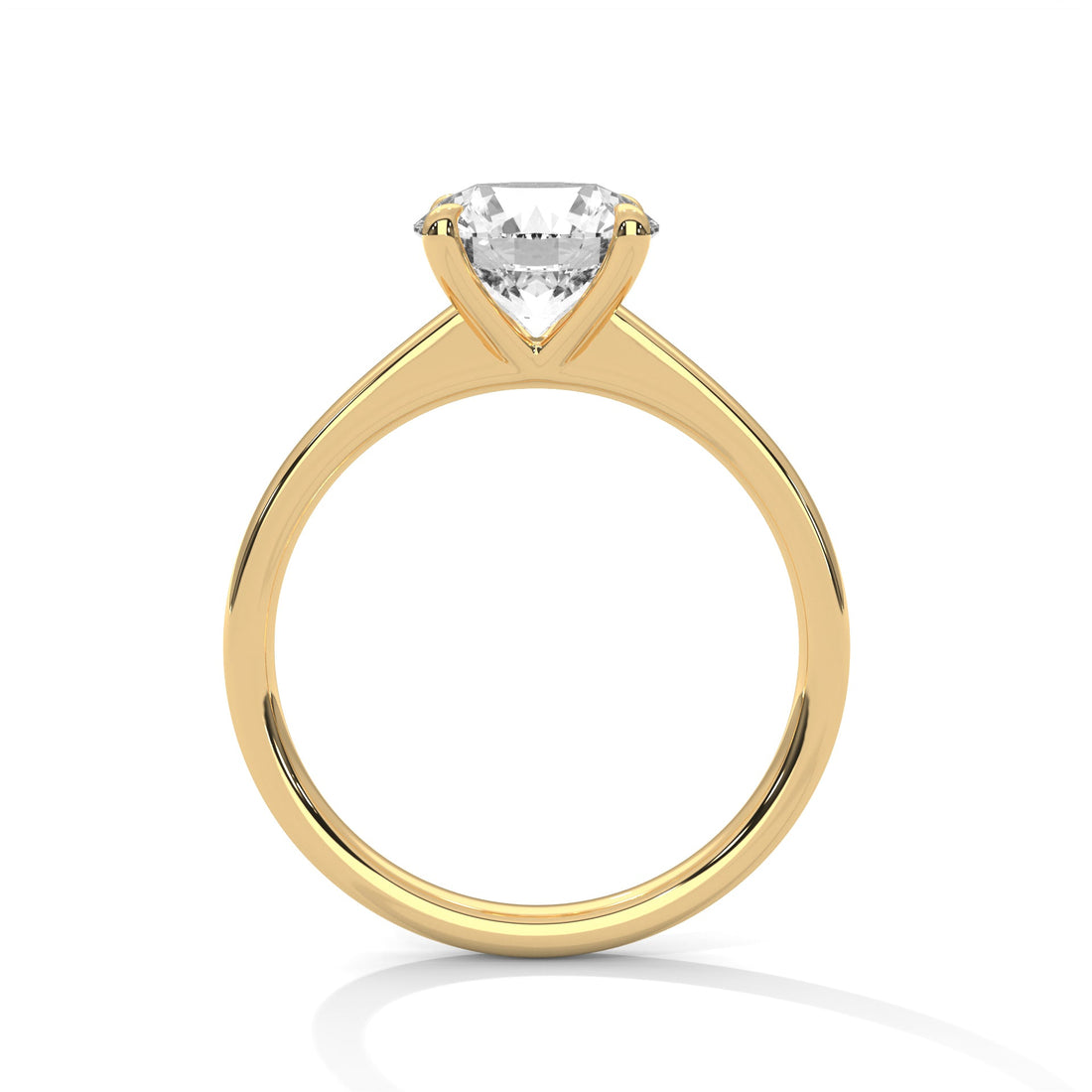 Timeless Glow 1 CT Round-Cut Lab Grown Diamond Solitaire Ring | E VS1