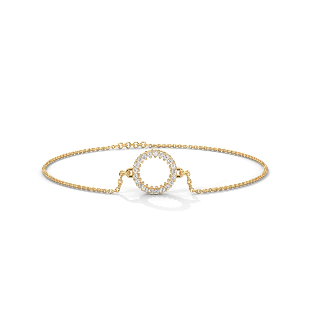 EternaCircle Pave-Set Lab-Grown Diamond Gold Bracelet | 0.19 CTW