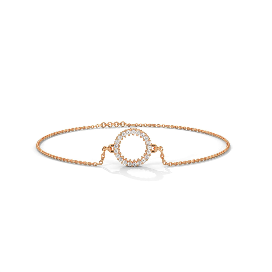 EternaCircle Pave-Set Lab-Grown Diamond Gold Bracelet | 0.19 CTW