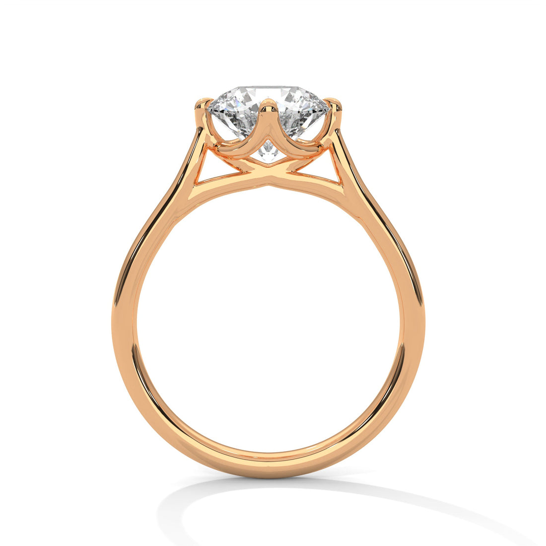 Luminous Grace 1 CT Round-Cut Lab Grown Diamond Solitaire Ring | E VS1