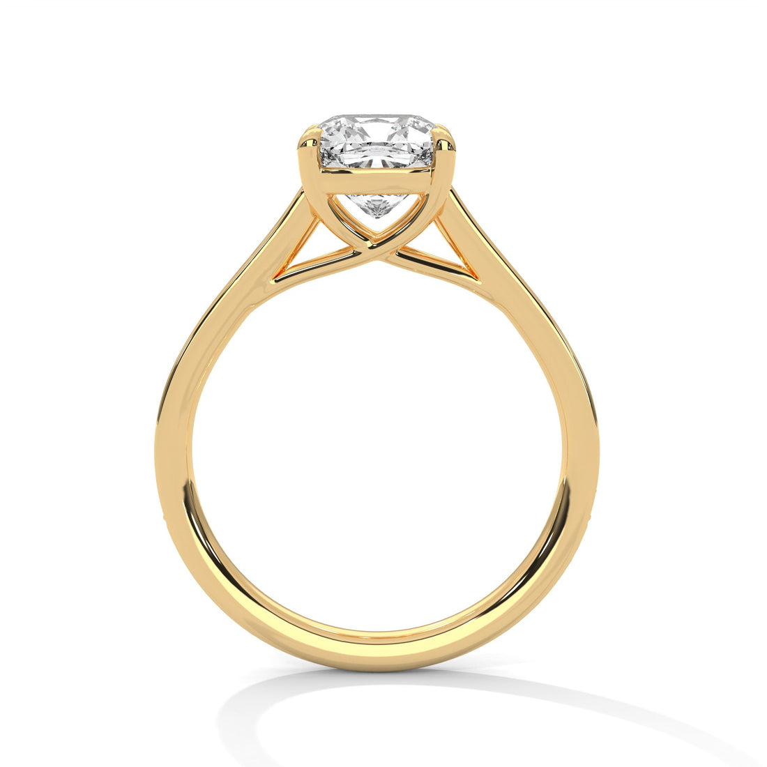 Xalora Bliss 1.5 CT Cushion-Cut Lab Grown Diamond Pave Ring | 1.62 CTW