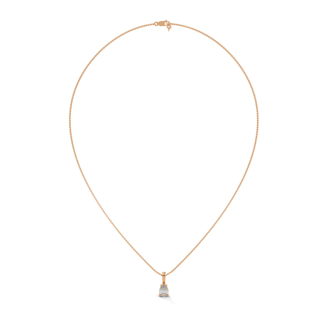 Elysian Drop Pear-Cut Diamond Pendant Necklace 0.75ct | 14K Gold |16”&18” Chain
