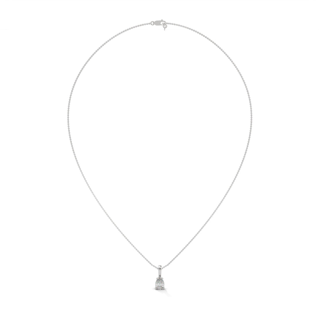 Elysian Drop Pear-Cut Diamond Pendant Necklace 0.75ct | 14K Gold |16”&18” Chain