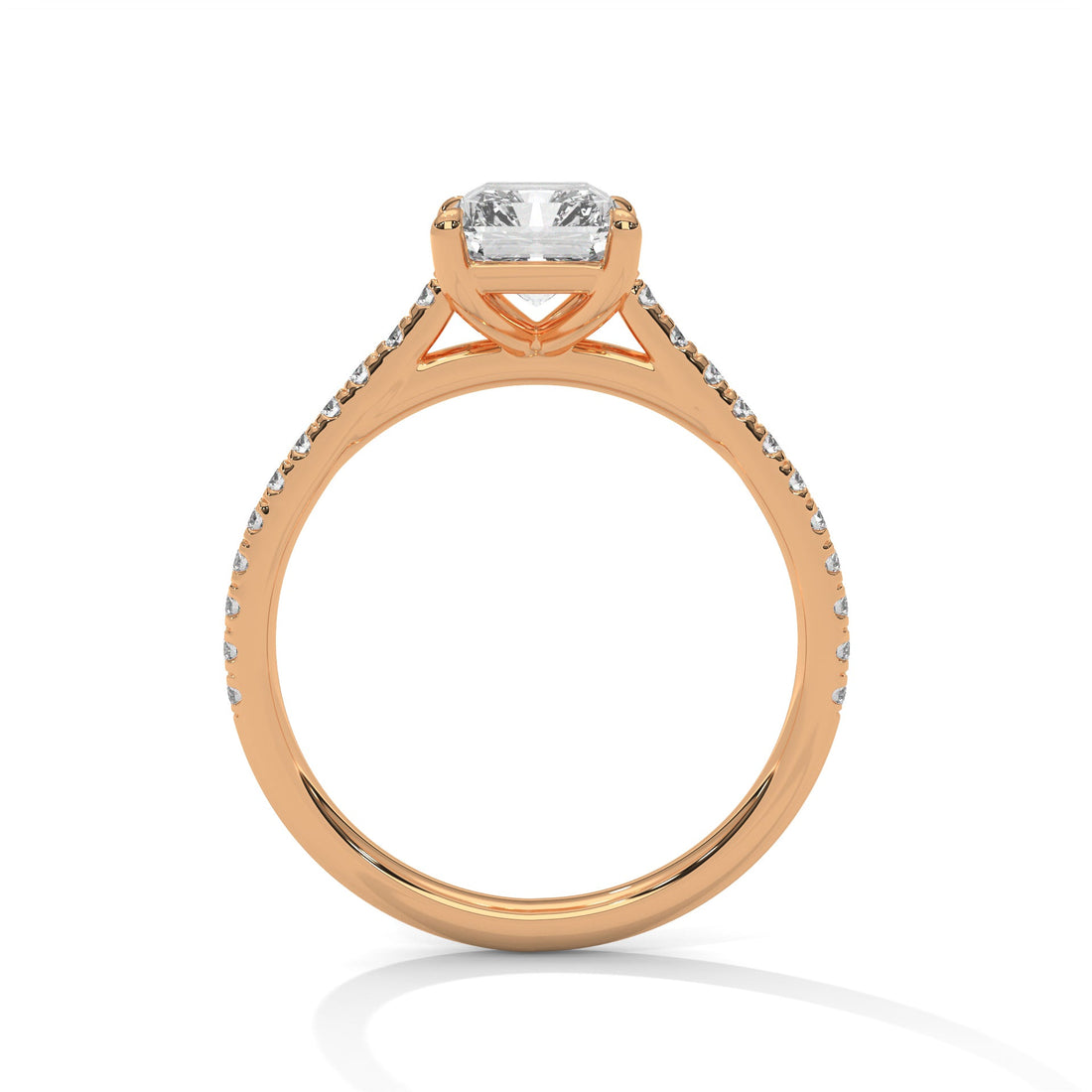 Graceful Lumina 1.5CT Emerald Lab-Grown Diamond Engagement Ring | 1.72 CTW