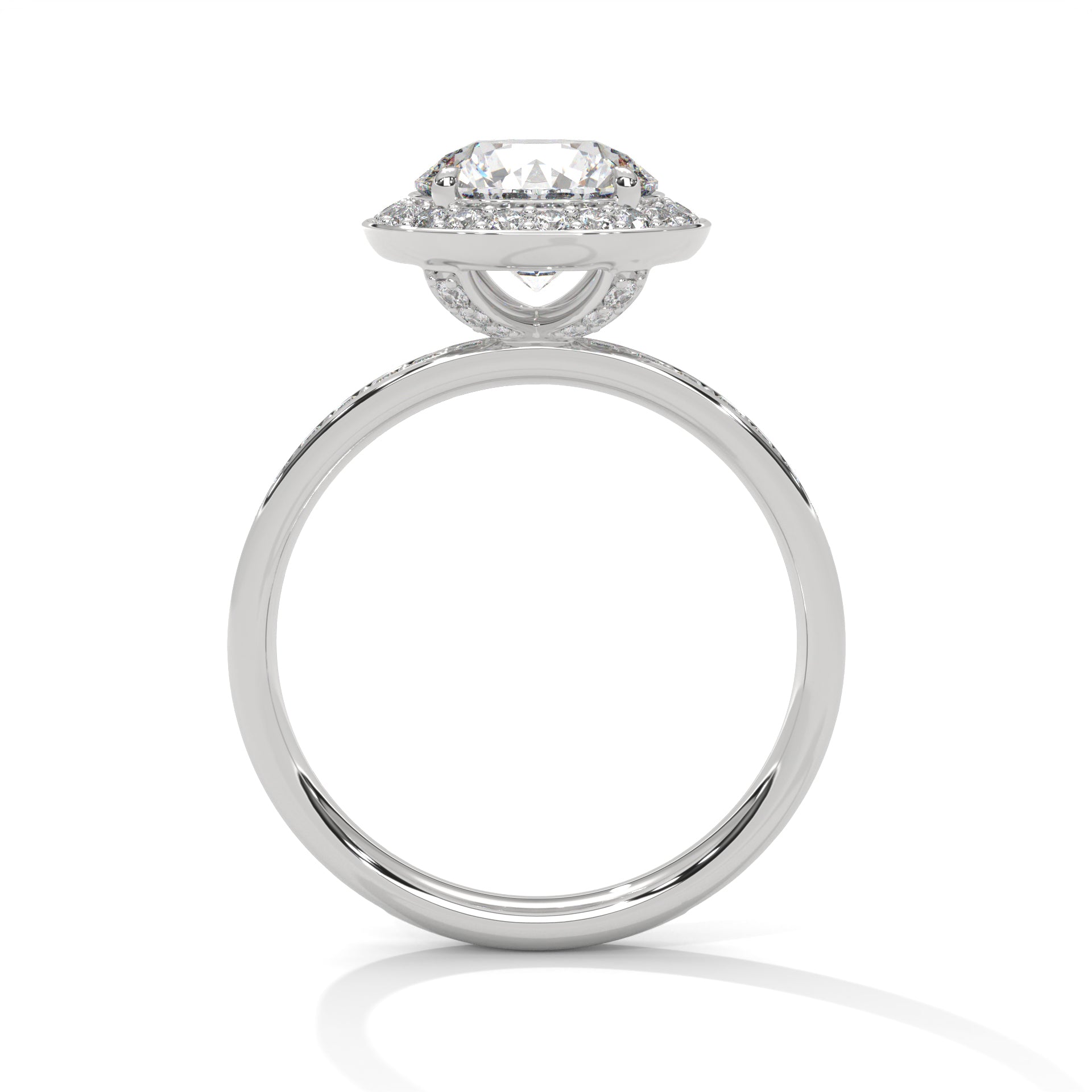Opulent Halo 1.5 CTW Round-Cut Lab Grown Diamond Ring | 2.17 CTW