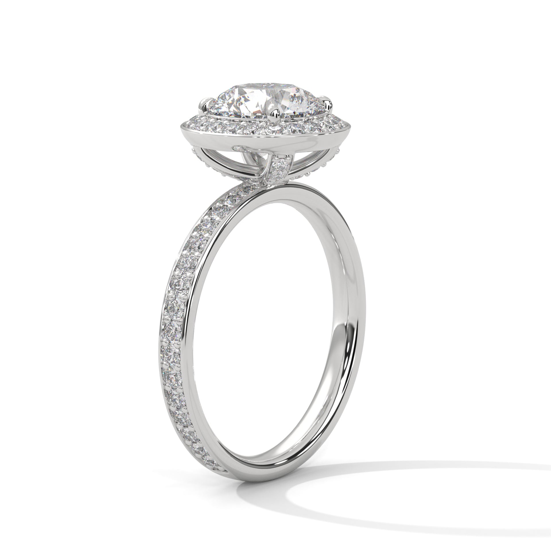 Opulent Halo 1.5 CTW Round-Cut Lab Grown Diamond Ring | 2.17 CTW