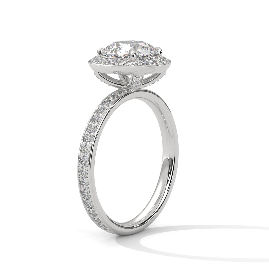 Lavish Halo 3 CTW Round-Cut Lab Grown Diamond Ring | 3.67 CTW