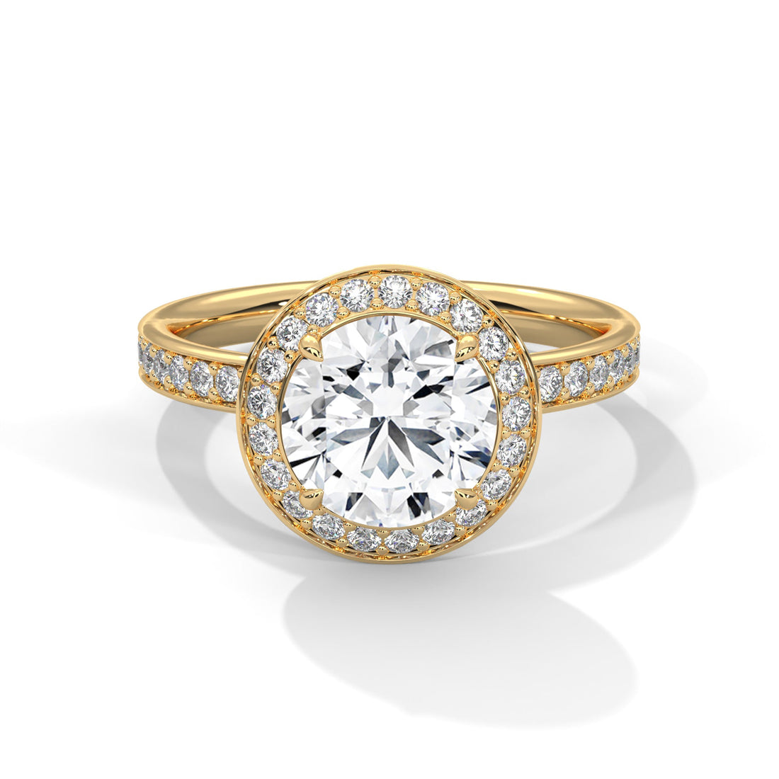 Opulent Halo 1.5 CTW Round-Cut Lab Grown Diamond Ring | 2.17 CTW