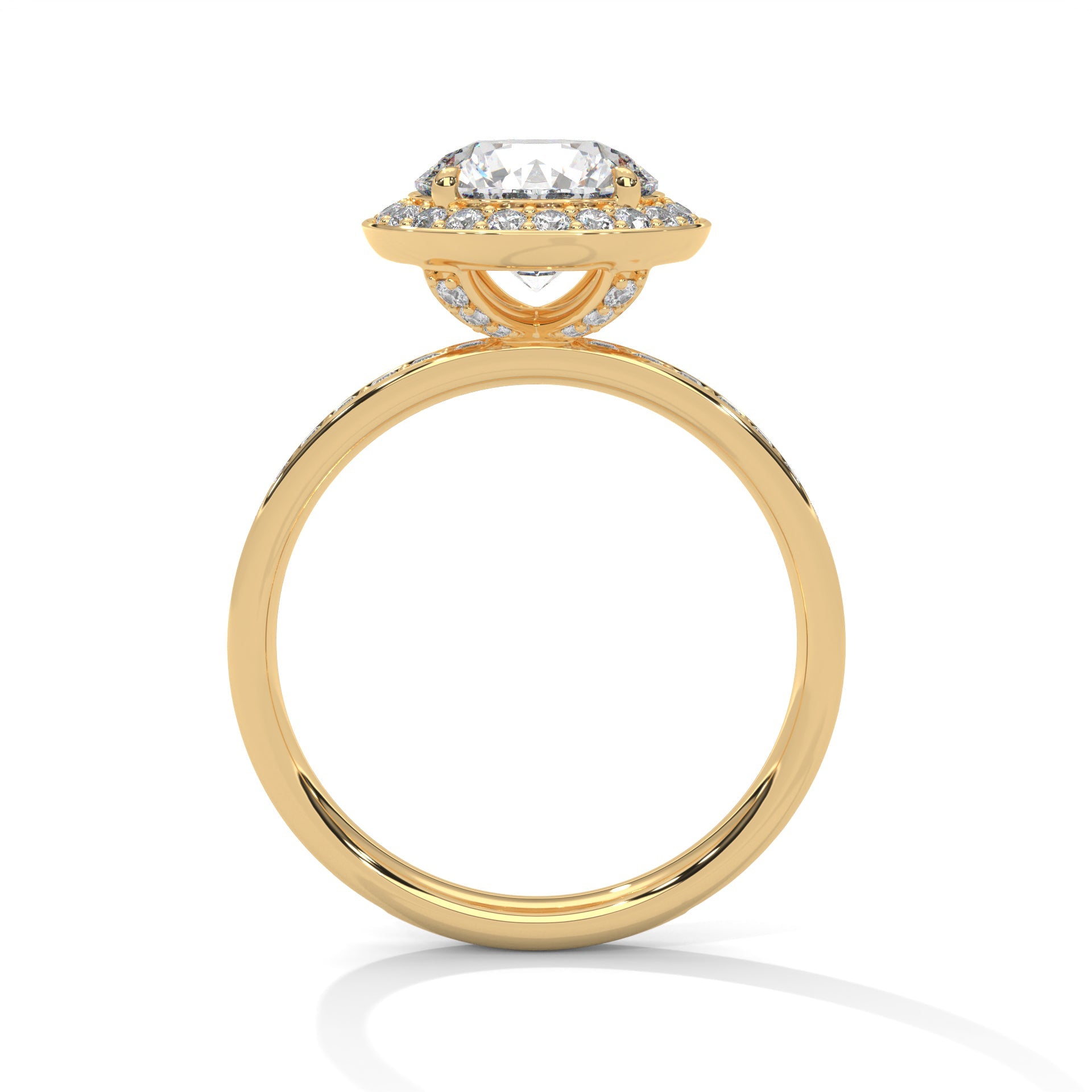 Lavish Halo 3 CTW Round-Cut Lab Grown Diamond Ring | 3.67 CTW