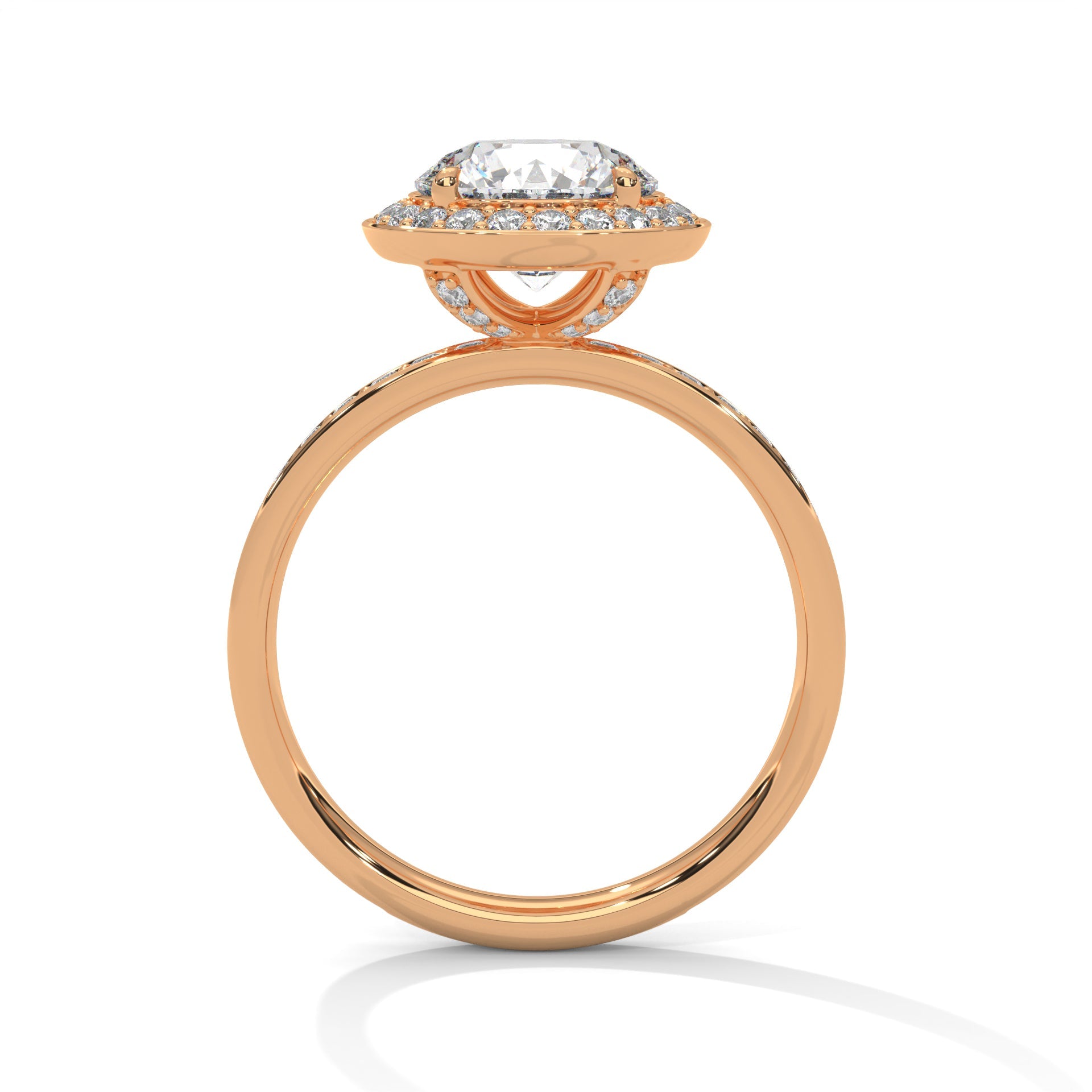 Opulent Halo 1.5 CTW Round-Cut Lab Grown Diamond Ring | 2.17 CTW