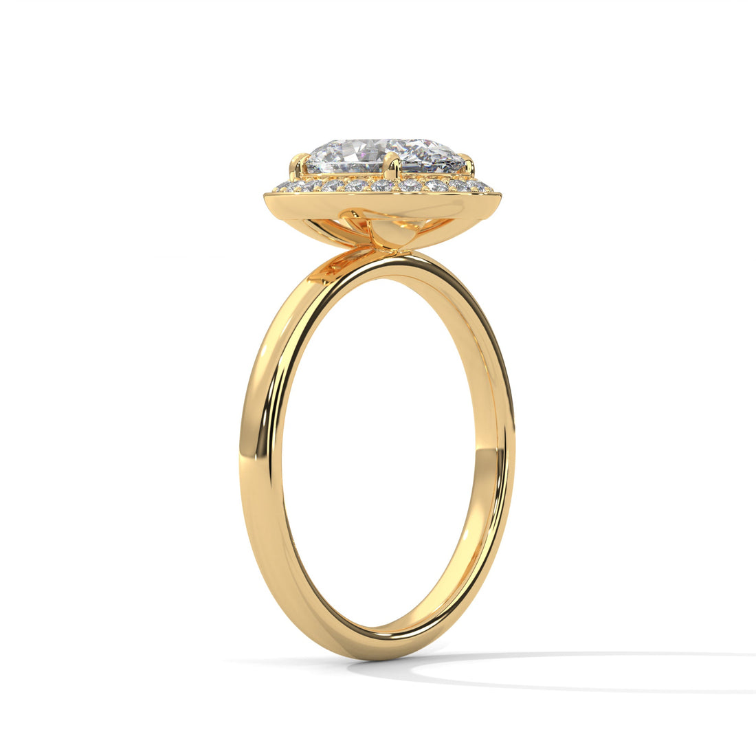 Timeless Halo 3 CT Oval-Cut Lab Grown Diamond Ring | 3.18 CTW