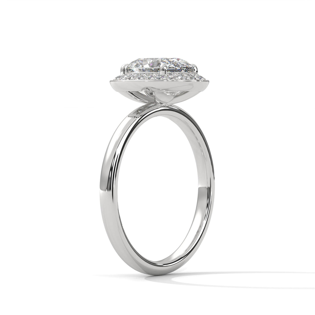 Timeless Halo 3 CT Oval-Cut Lab Grown Diamond Ring | 3.18 CTW