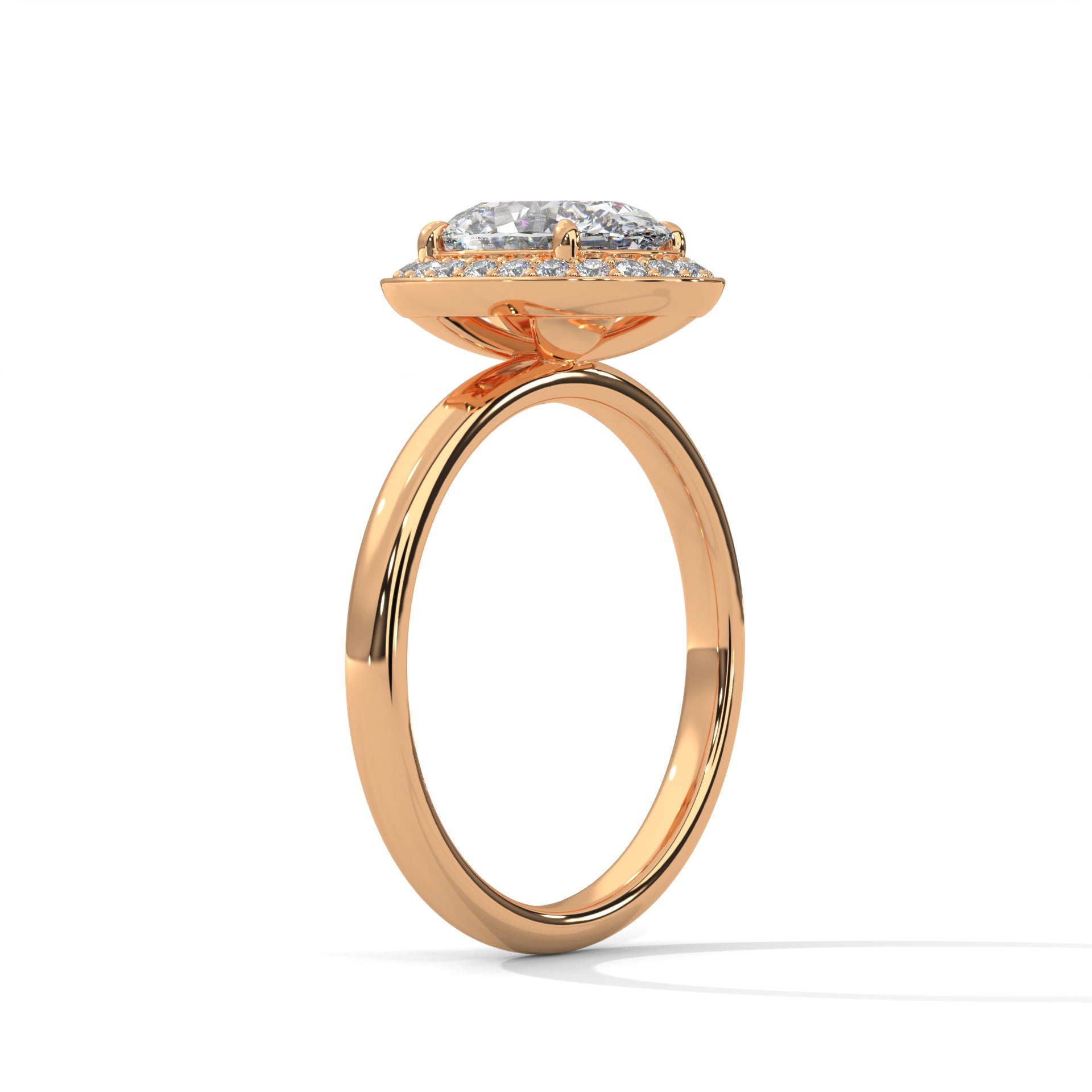 Timeless Halo 3 CT Oval-Cut Lab Grown Diamond Ring | 3.18 CTW