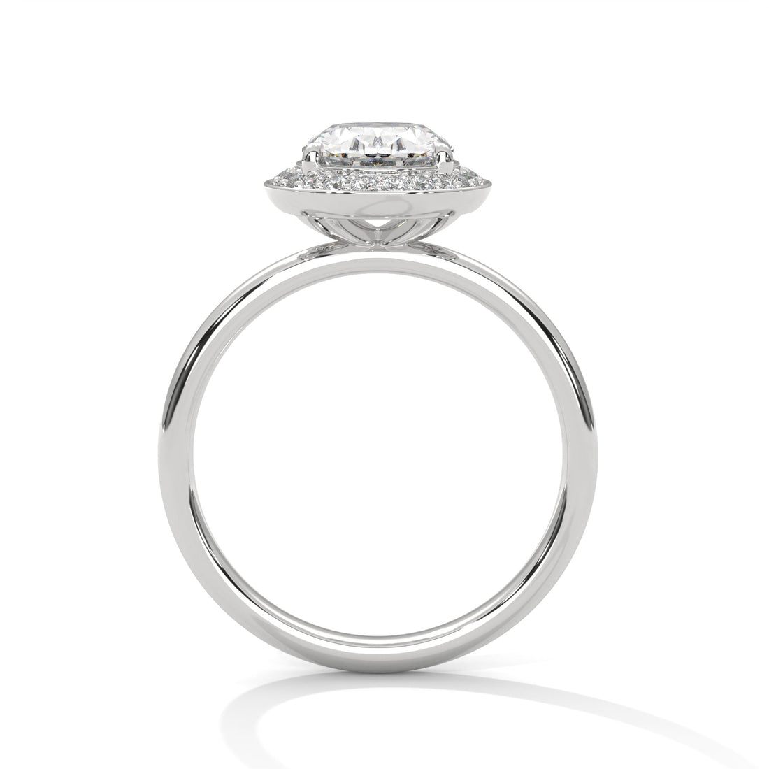 Timeless Halo 3 CT Oval-Cut Lab Grown Diamond Ring | 3.18 CTW