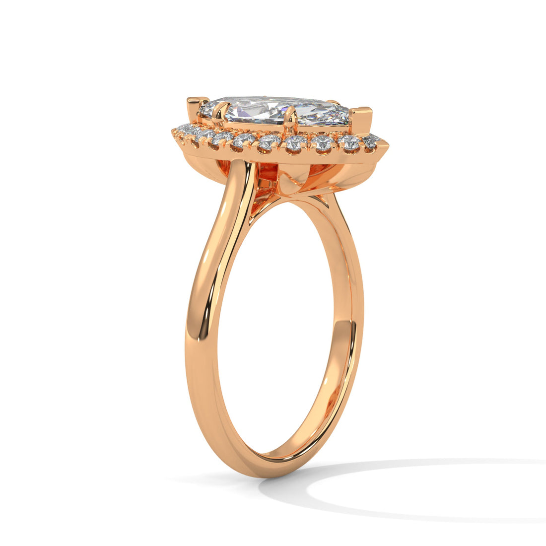 marquise-Cut Engagement Ring with 1.5ct Lab-Grown Diamond| 1.86 CTW