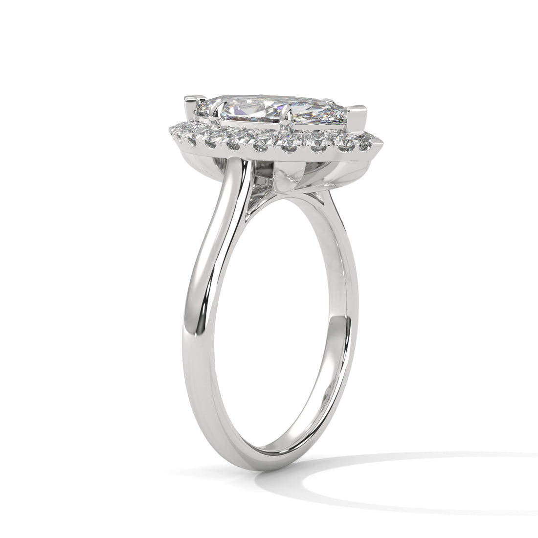 marquise-Cut Engagement Ring with 1.5ct Lab-Grown Diamond| 1.86 CTW