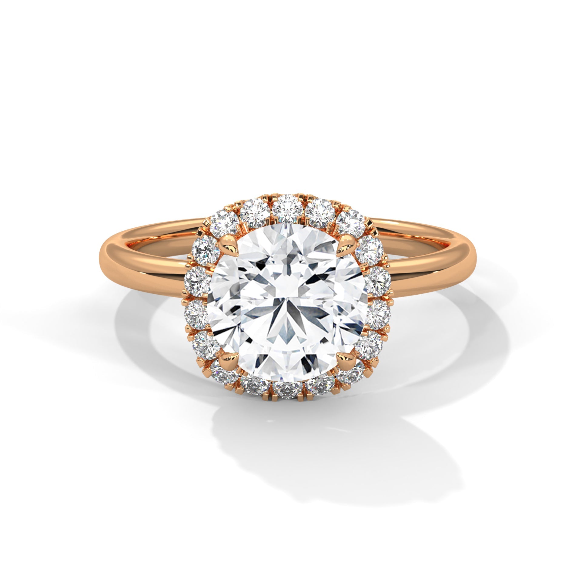Cushion Halo 1.5 CT Round-Cut Lab Grown Diamond Ring | 1.75 CTW