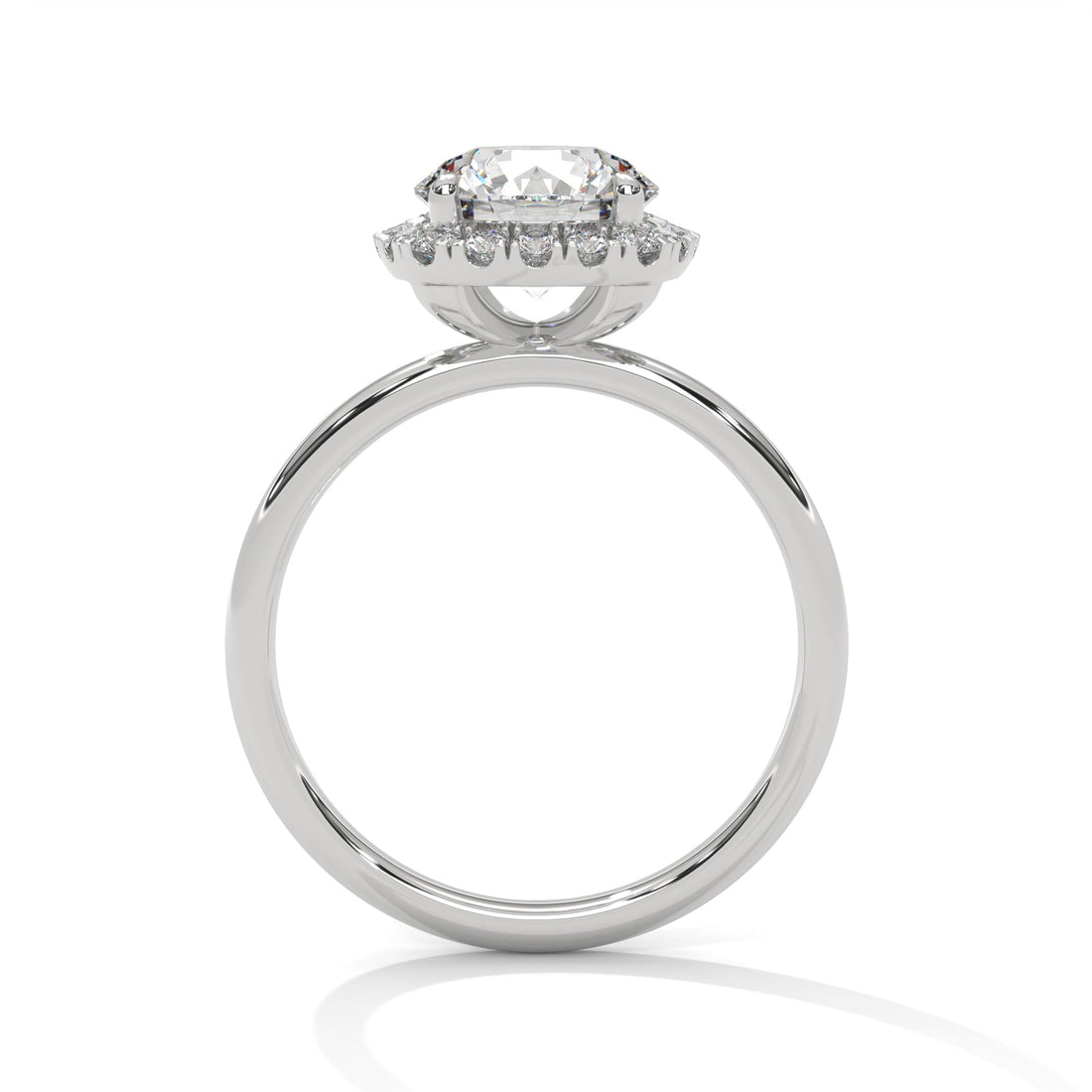 Regal Cushion Halo 3 CTW Round-Cut Lab Grown Diamond Ring | 3.25 CTW