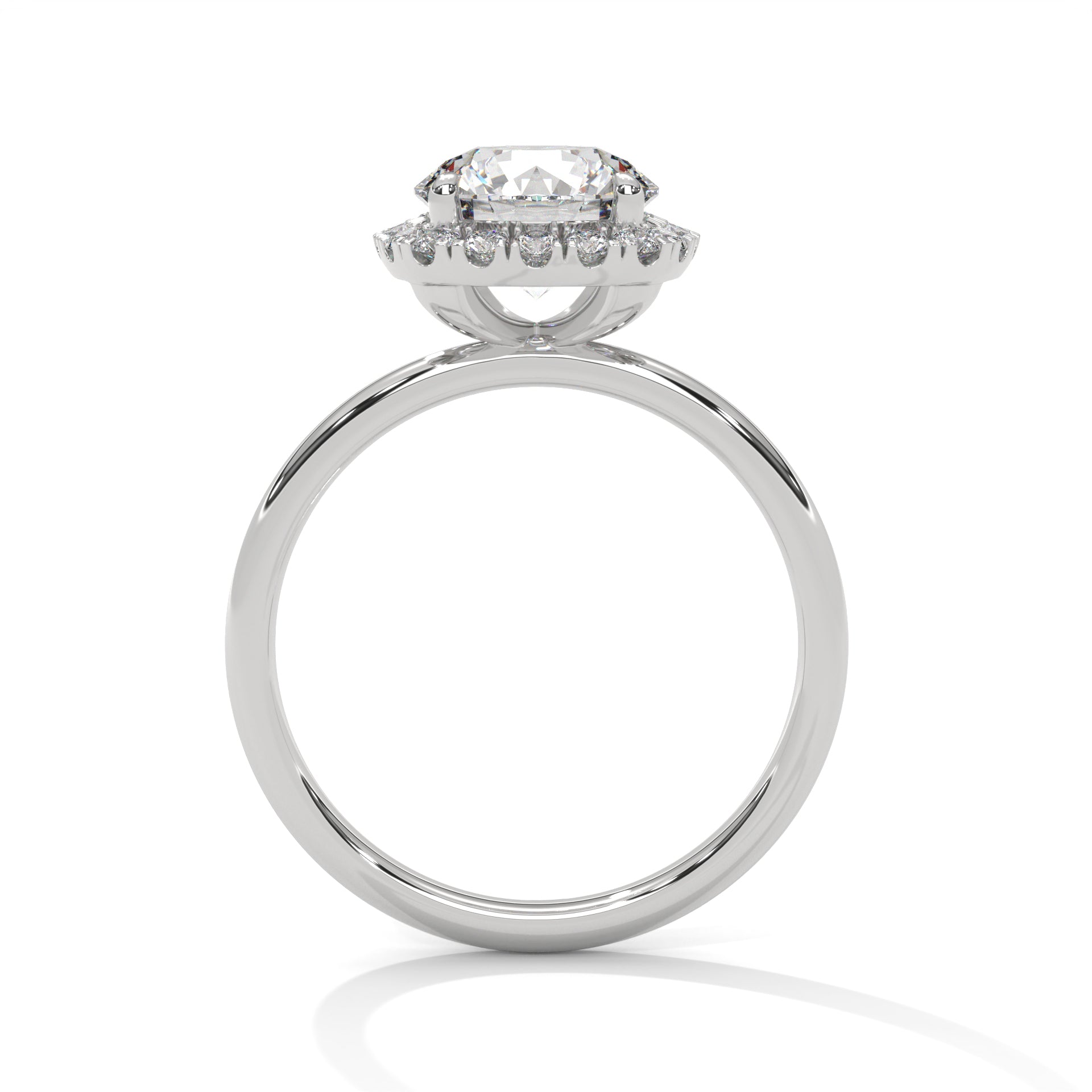 Cushion Halo 1.5 CT Round-Cut Lab Grown Diamond Ring | 1.75 CTW