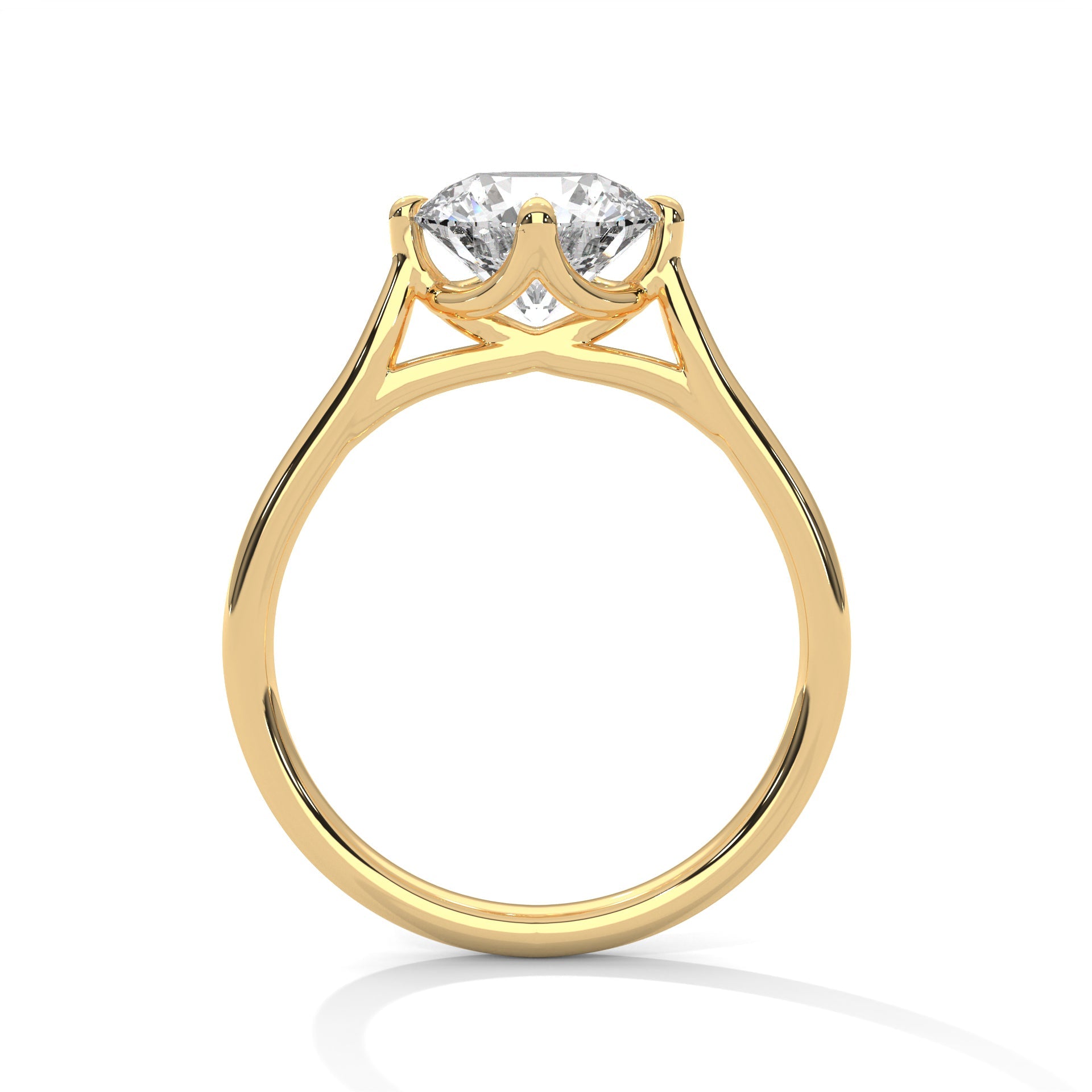 Radiant Glow 1.5 CT Lab Grown Diamond Round-Cut Solitaire Ring | E VS1
