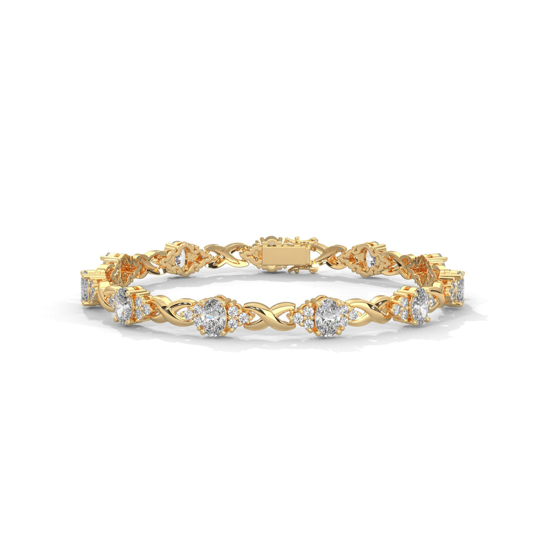 Elysian Twist Oval-Cut Lab-Grown Diamond Bracelet | 6.67 CTW