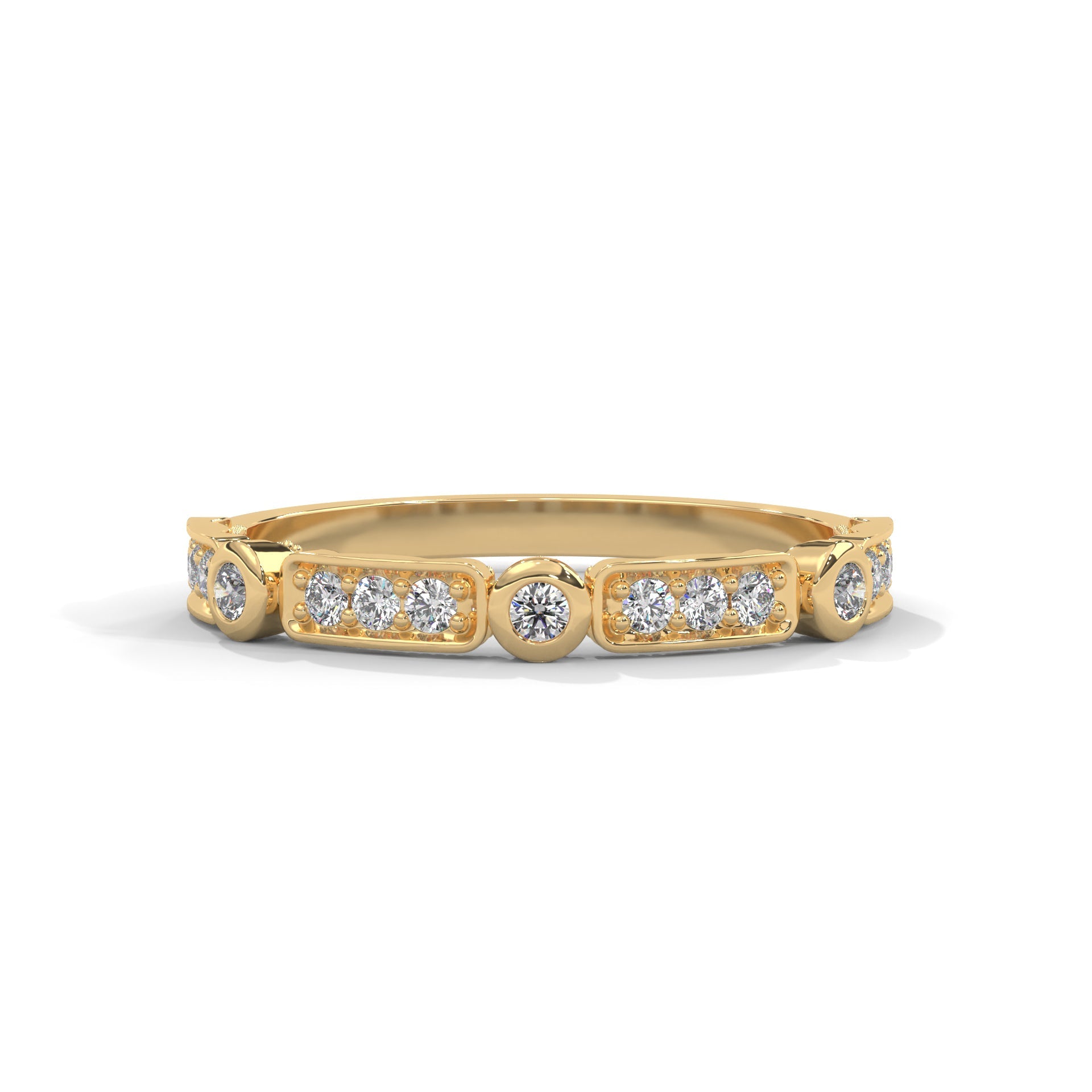 The Dazzling Array 0.23 CTW Round-Cut Diamond Ladies' Ring | 14K/18K Gold