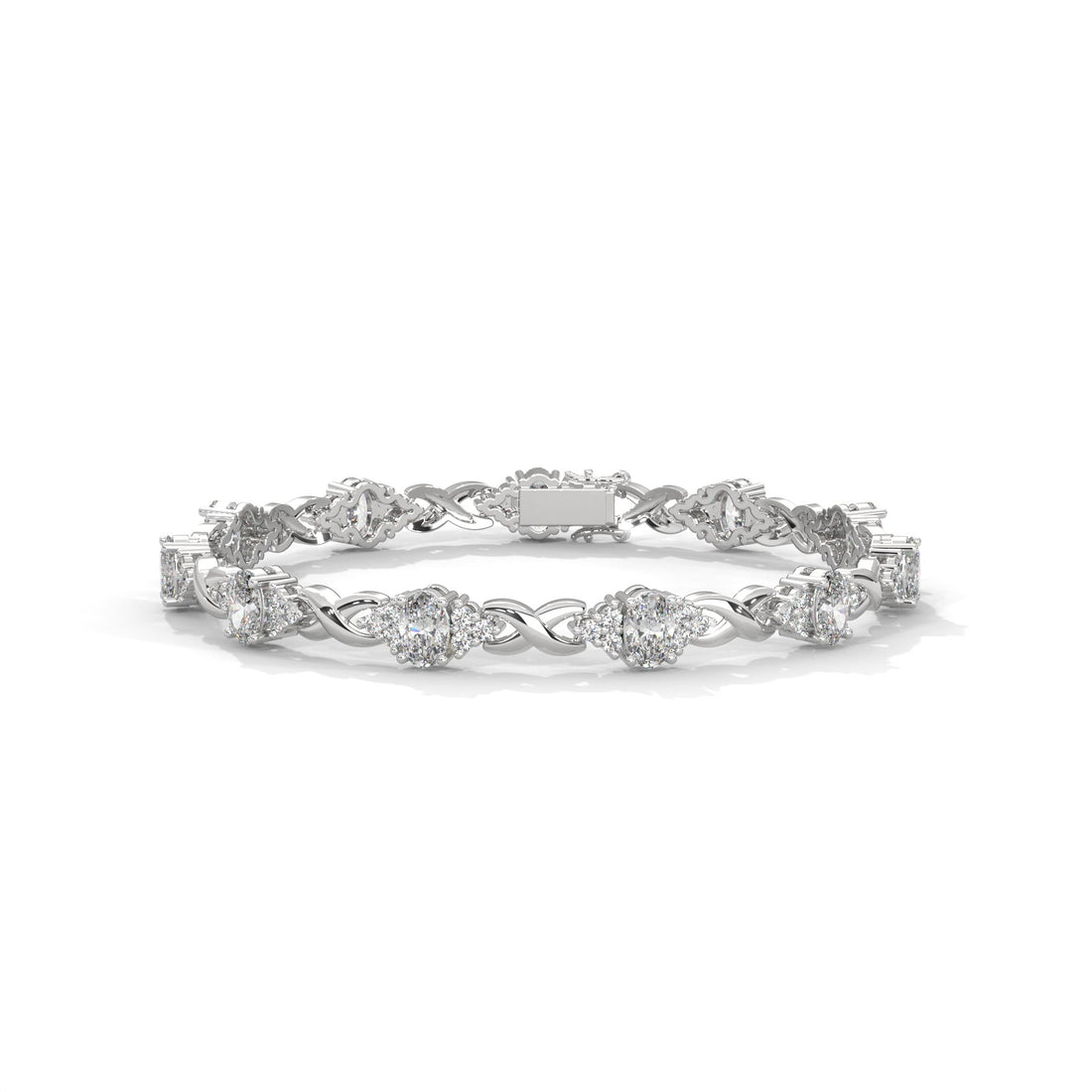 Elysian Twist Oval-Cut Lab-Grown Diamond Bracelet | 6.67 CTW
