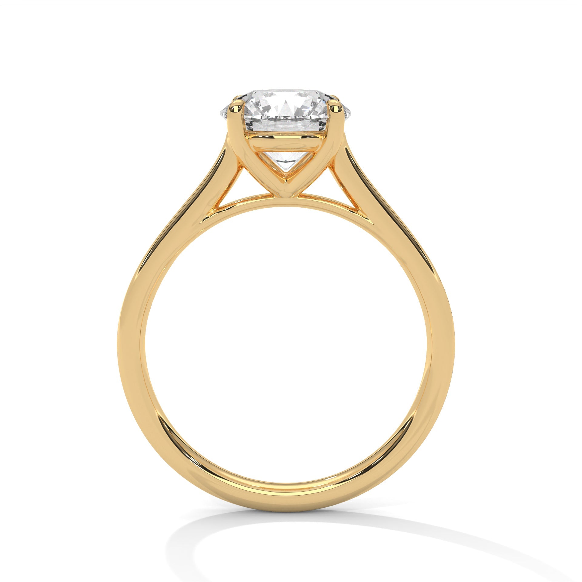 Elegant Brilliance 1 CT Lab Grown Diamond Round-Cut Solitaire Ring
