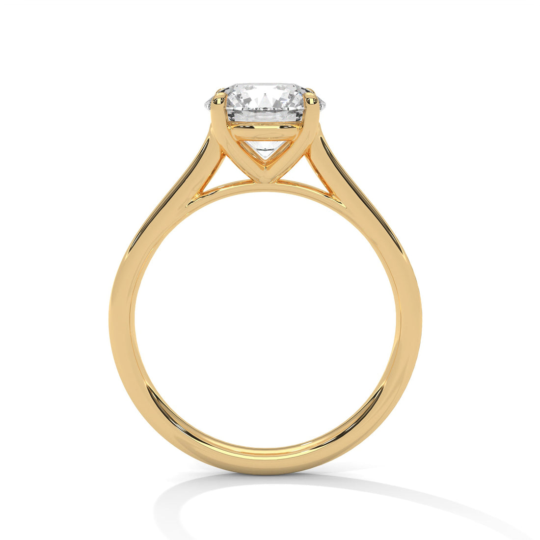 Elegant Brilliance 1 CT Lab Grown Diamond Round-Cut Solitaire Ring