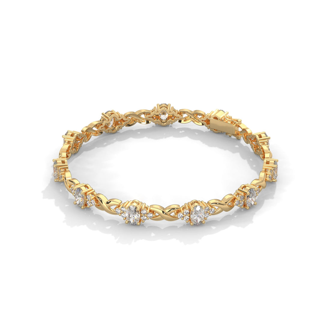 Elysian Twist Oval-Cut Lab-Grown Diamond Bracelet | 6.67 CTW