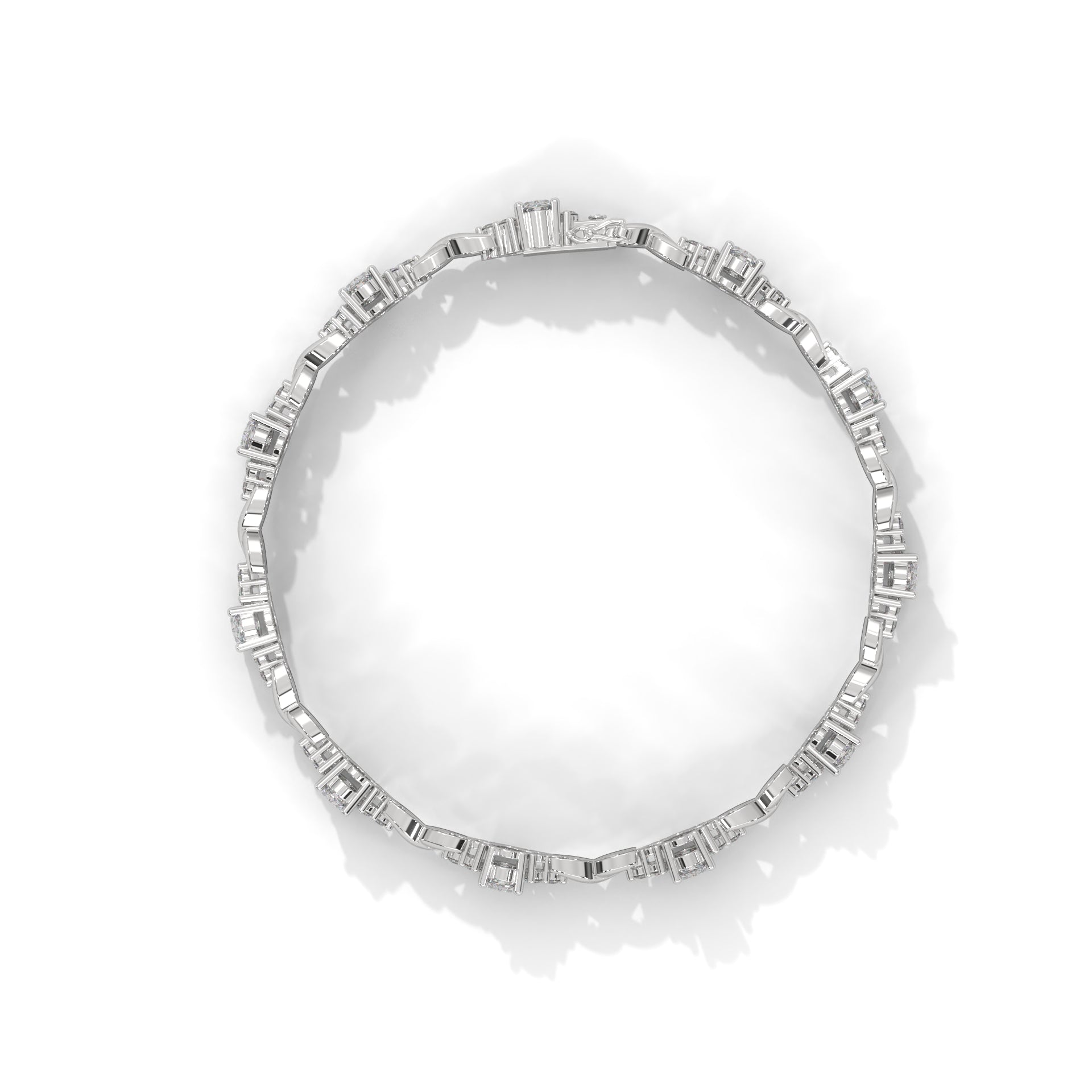 Elysian Twist Oval-Cut Lab-Grown Diamond Bracelet | 6.67 CTW