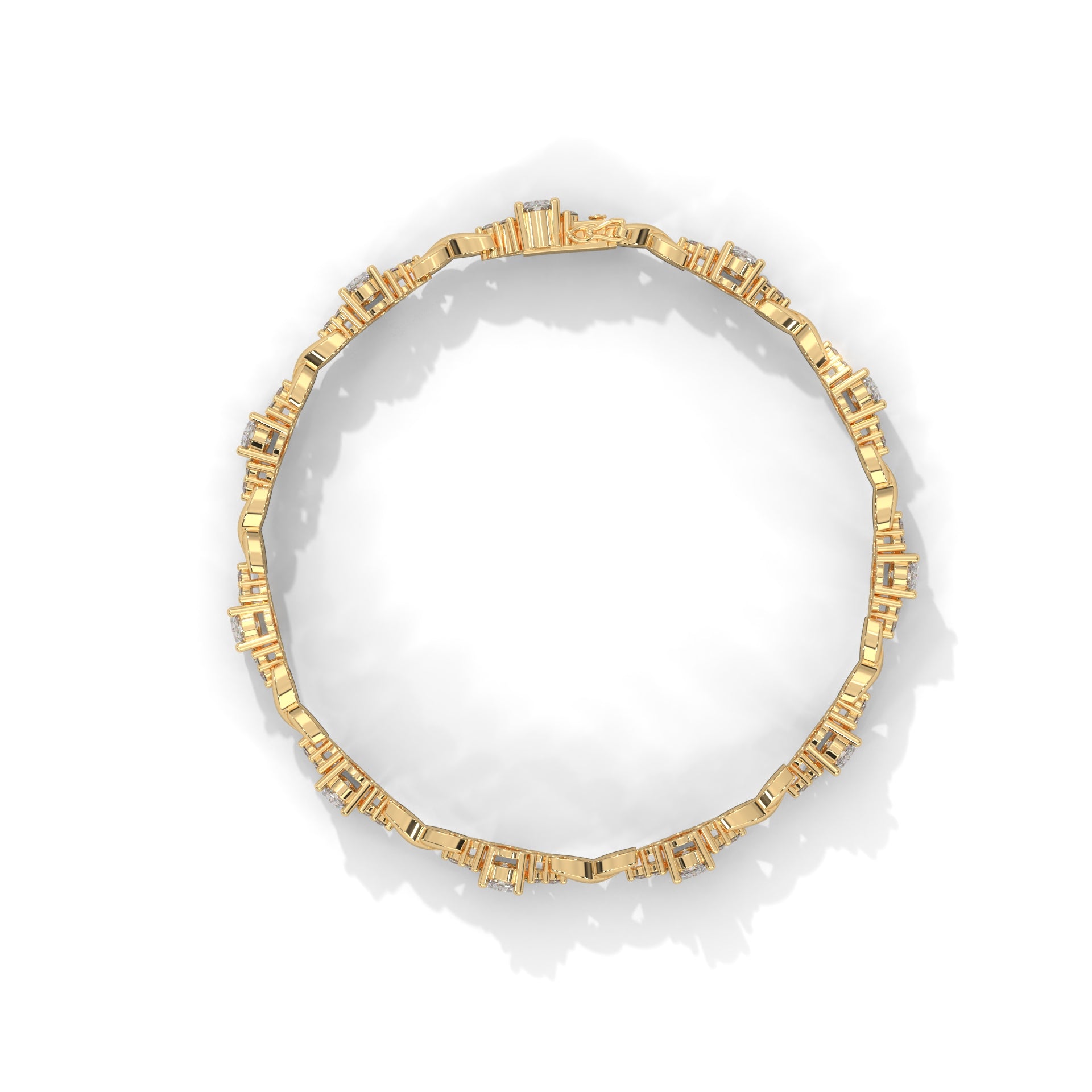 Elysian Twist Oval-Cut Lab-Grown Diamond Bracelet | 6.67 CTW