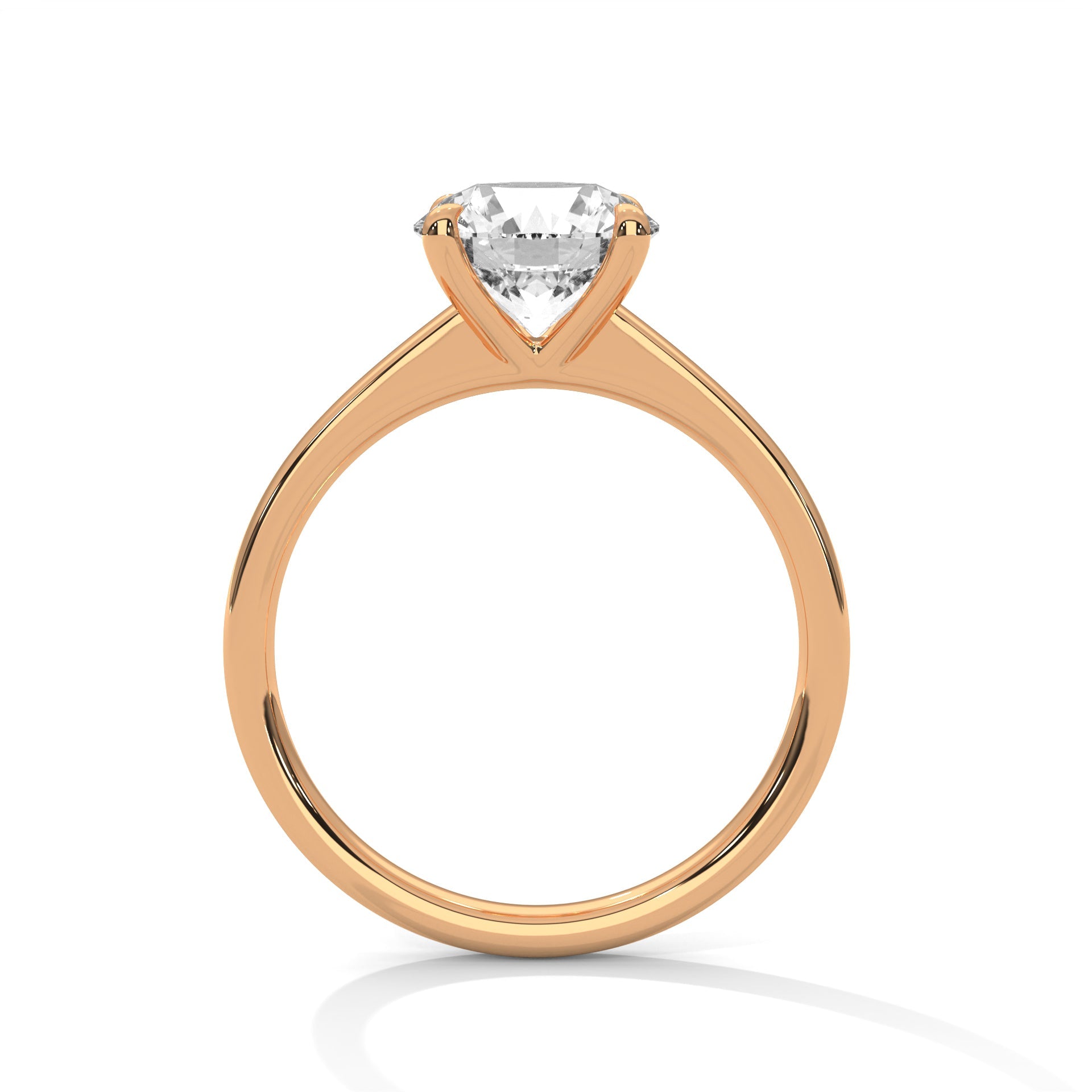 Timeless Glow 1 CT Round-Cut Lab Grown Diamond Solitaire Ring | E VS1