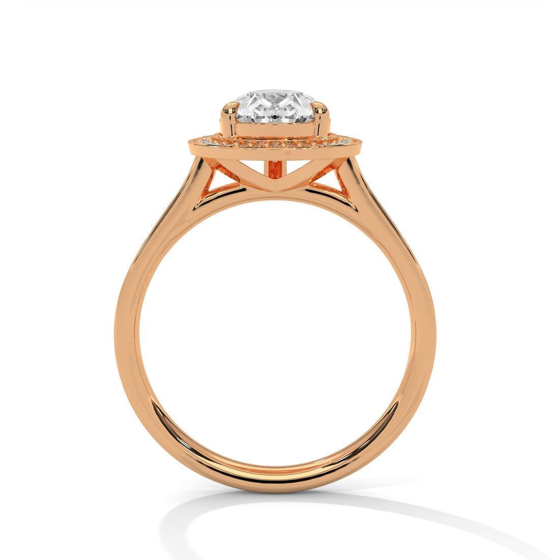 Halo Pear-Cut 2.34 CTW Diamond Engagement Ring | E-VS1