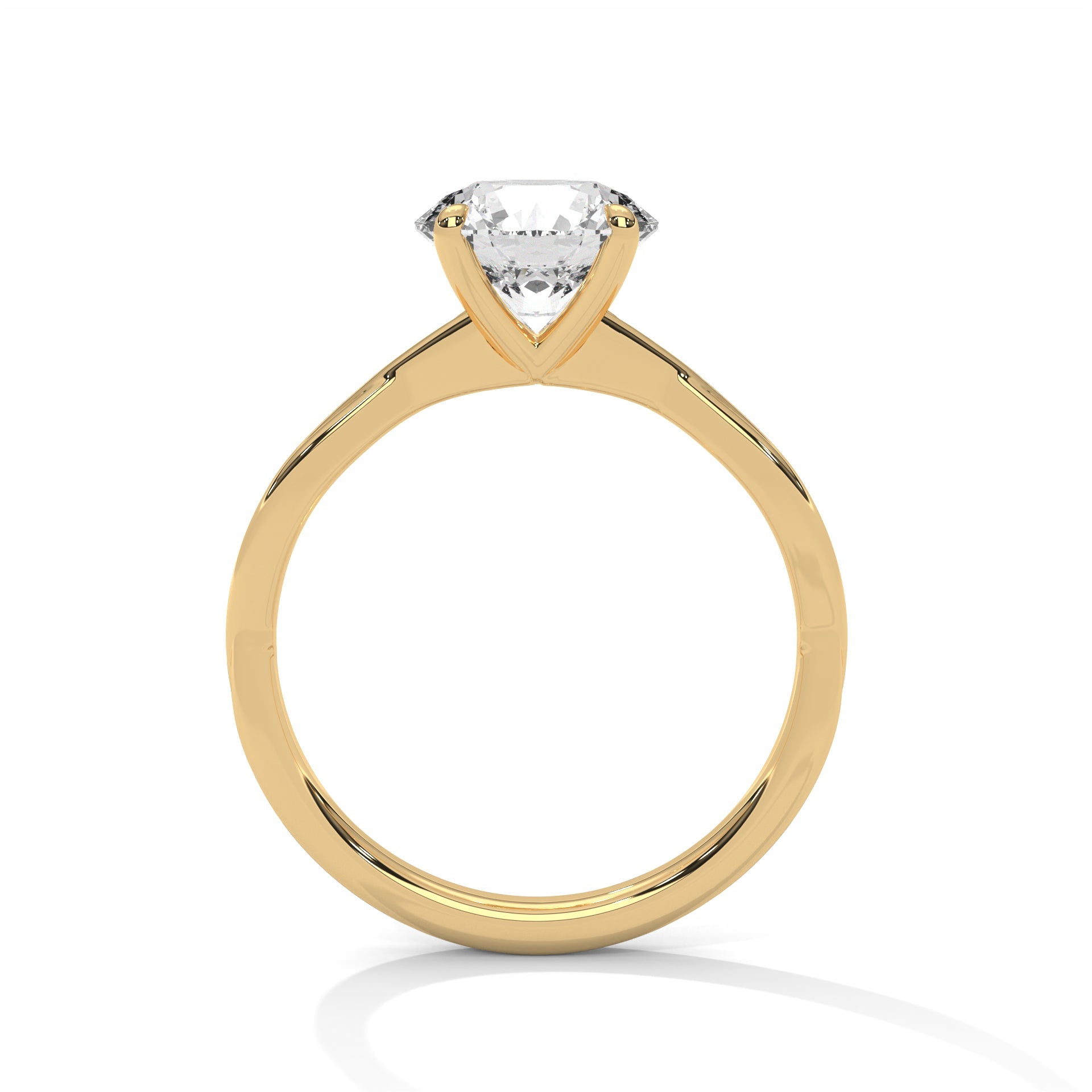 Alina 1ct Round Lab-Grown Diamond Solitaire Engagement Ring