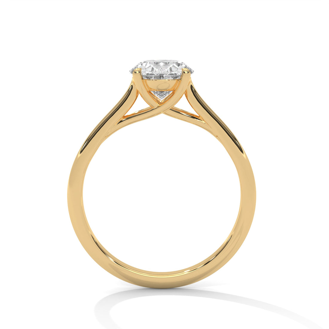 Pure Serenity 1 CT Oval-Cut Lab Grown Diamond Solitaire Ring