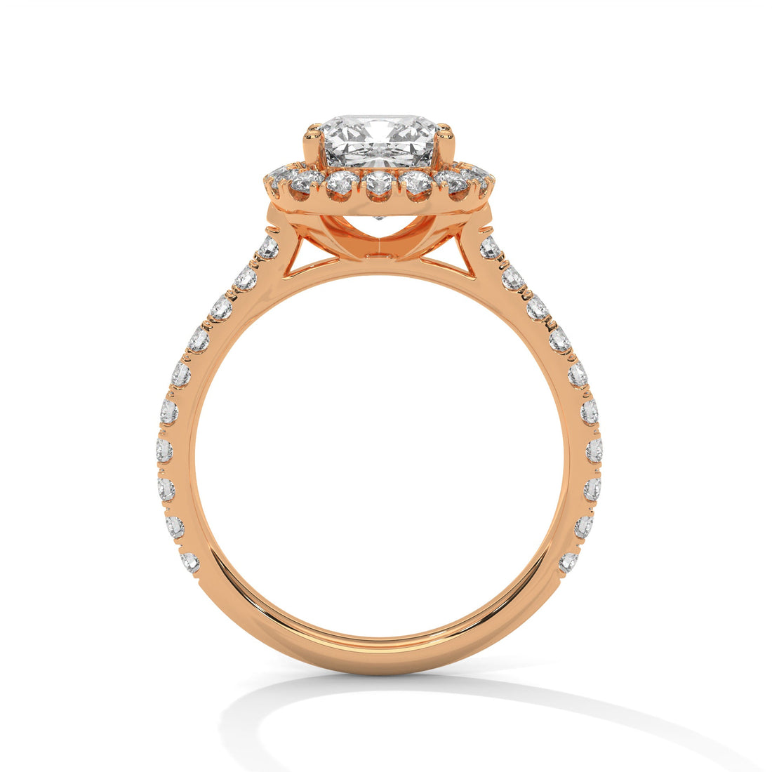 Glimmer 3CT Cushion Lab-Grown Diamond Engagement Ring | 3.61 CTW