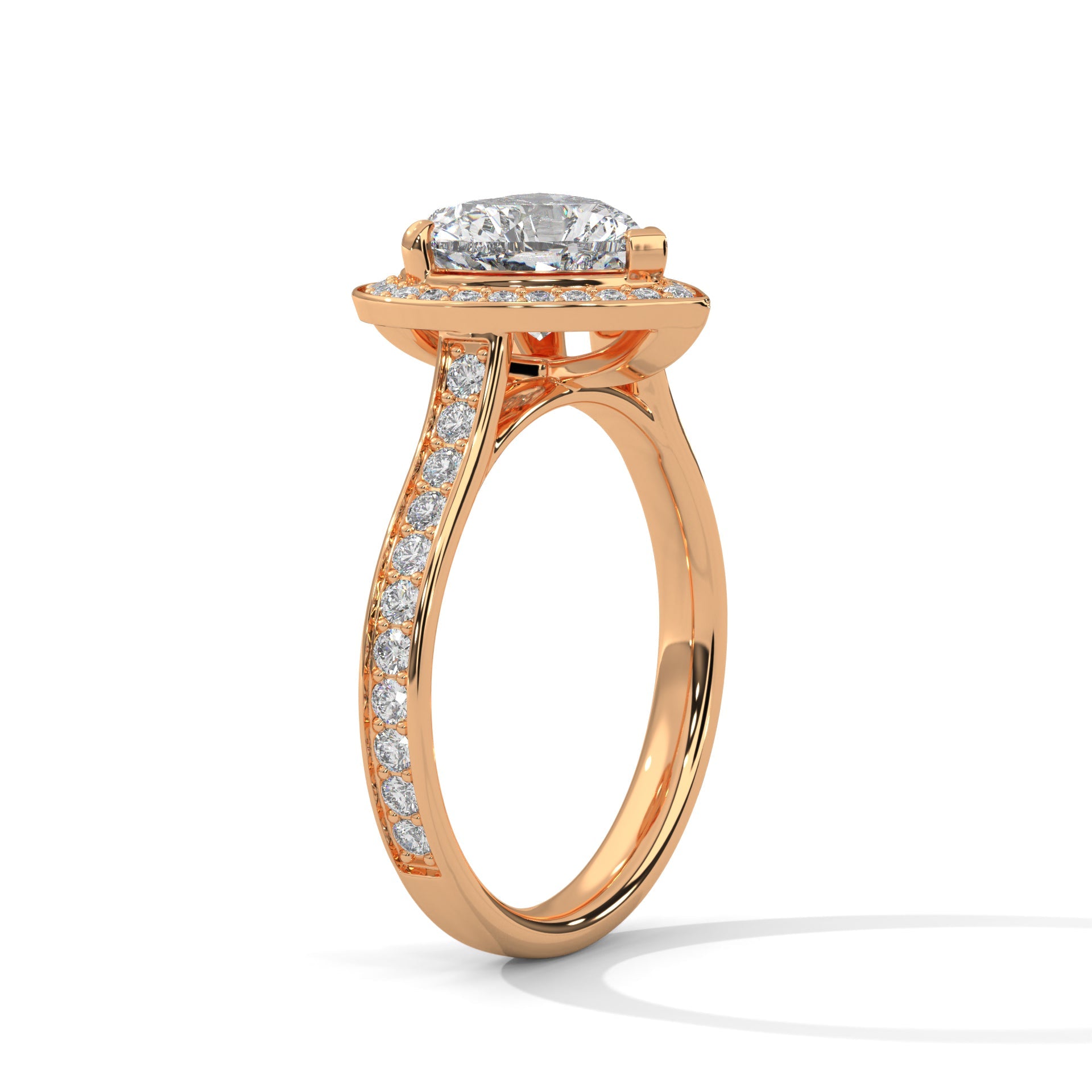 Romantic Halo 1.5 CT Heart-Cut Lab Grown Diamond Ring | 1.96 CTW