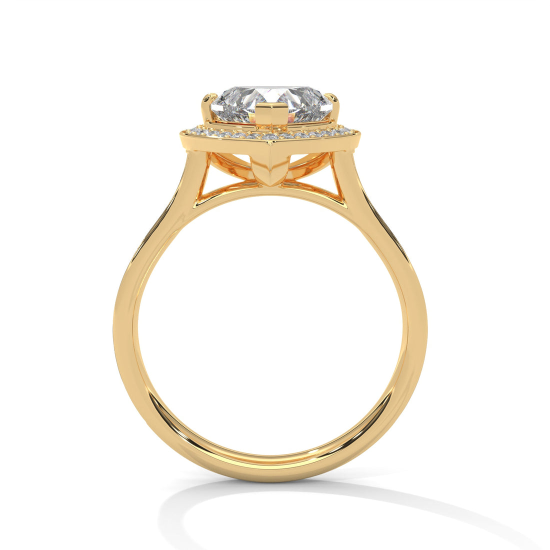 Romantic Halo 1.5 CT Heart-Cut Lab Grown Diamond Ring | 1.96 CTW