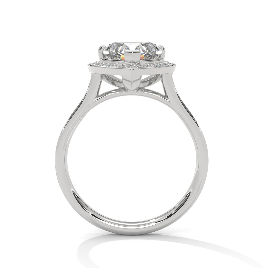 Romantic Halo 1.5 CT Heart-Cut Lab Grown Diamond Ring | 1.96 CTW
