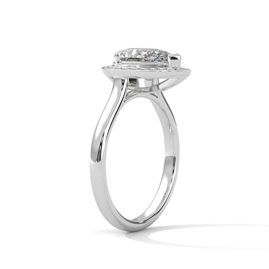 Elysian Halo 1.5 CTW Pear-Cut Lab Grown Diamond Ring | 1.64 CTW