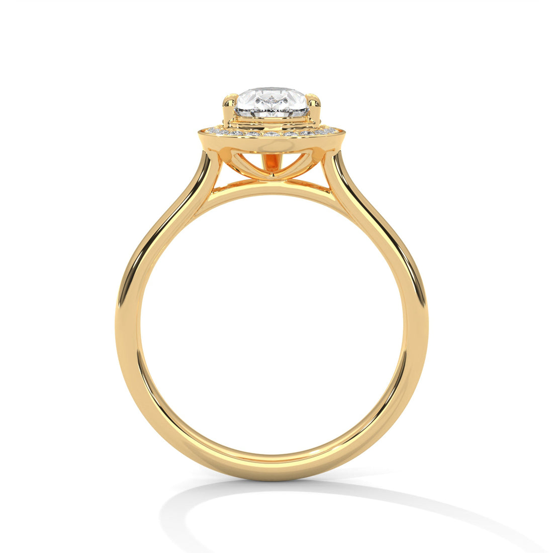 Elysian Halo 1.5 CTW Pear-Cut Lab Grown Diamond Ring | 1.64 CTW