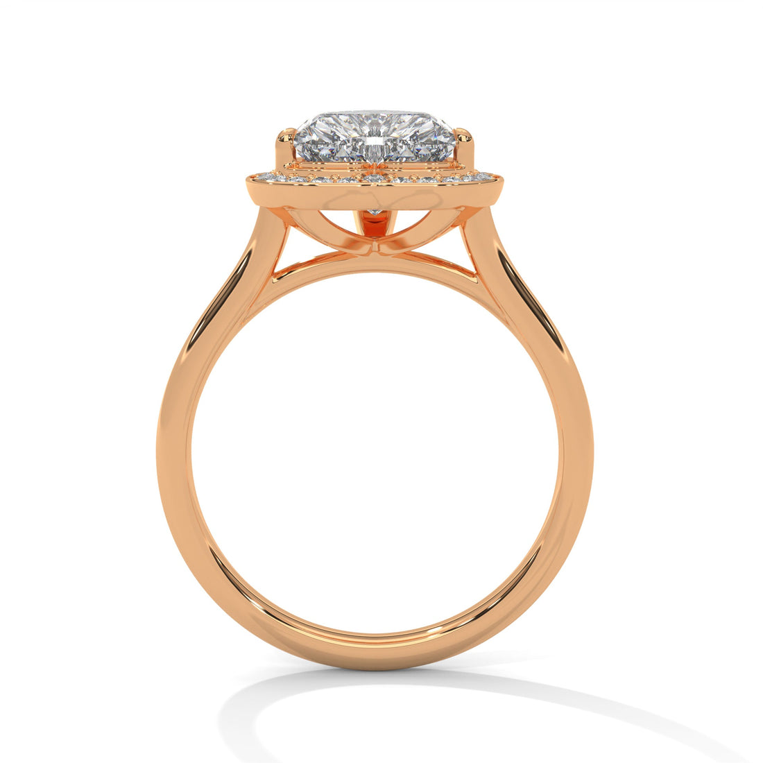 Halo-Set 1.5ctw Heart-Cut Lab Grown Diamond Engagement Ring | 1.66 CTW
