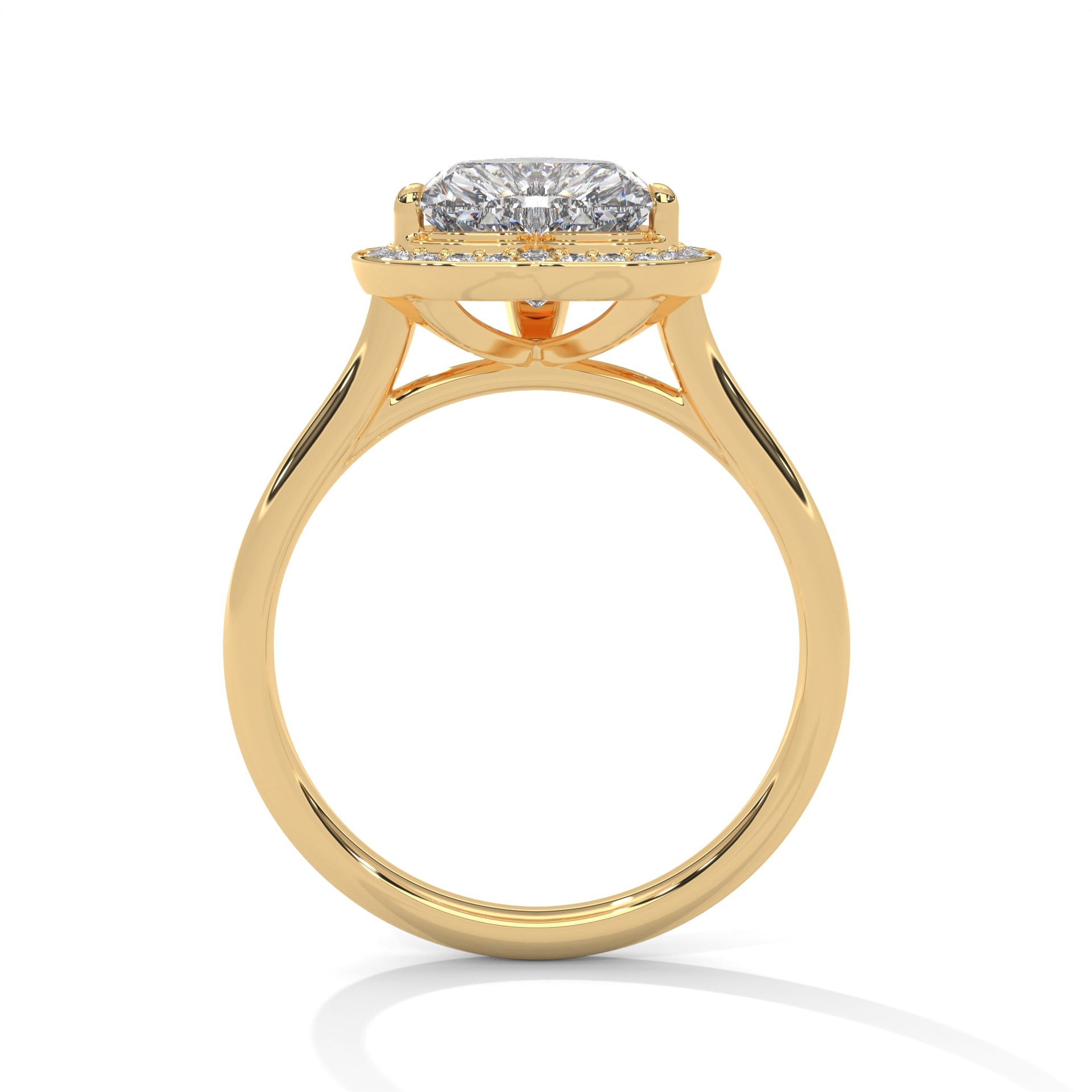 Halo-Set 1.5ctw Heart-Cut Lab Grown Diamond Engagement Ring | 1.66 CTW