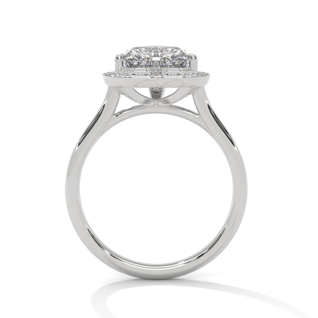 Halo-Set 1.5ctw Heart-Cut Lab Grown Diamond Engagement Ring | 1.66 CTW
