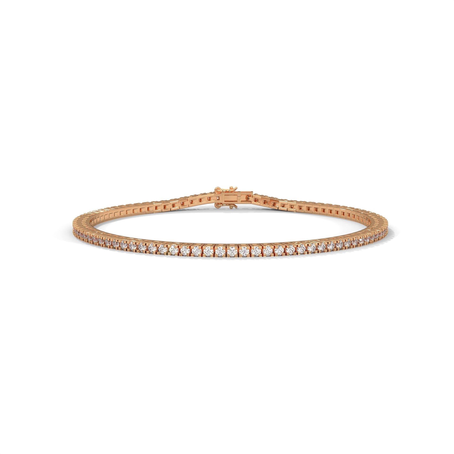 Lumière Classic Round-Cut Lab-Grown Diamond Tennis Bracelet | 2.18 CTW