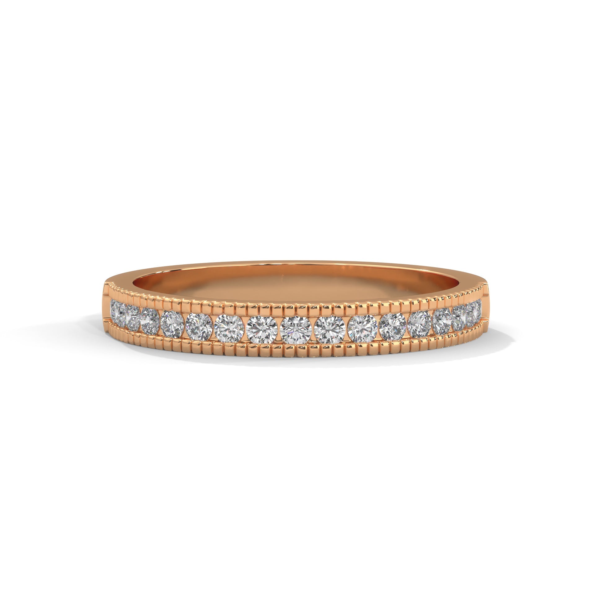 The Radiant Channel 0.31 CTW Round-Cut Diamond Ladies' Ring | 14K/18K Gold